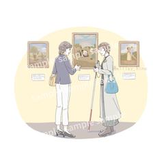 障がい者世界観訴求コンテンツ用イラスト