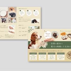 愛犬用天然バーム（ポストカードサイズ両面）