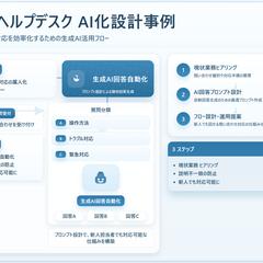 社内ヘルプデスク応答×生成AI自動化化設計例