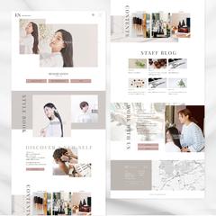 美容室のWebサイト