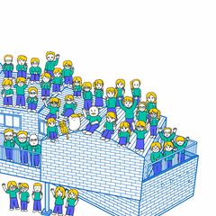 集合イラスト