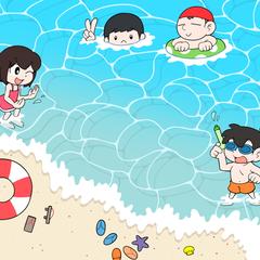 パズル雑誌 挿絵 海