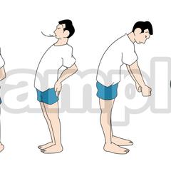 ベクターイラスト 男性 ポーズ4種