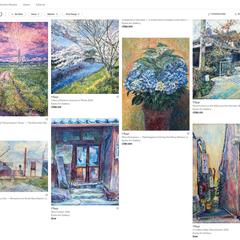 海外での絵画販売サイト（Artsy）上の公開・販売状況
