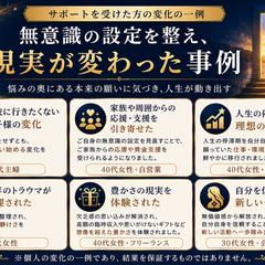 コーチングを受けられた方の変化事例（一部）