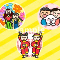 ゆるかわポップで個性的！SNSアイコン