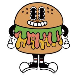 ハンバーガー　キャラクター制作