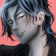 リアル寄りの顔アップイラスト例