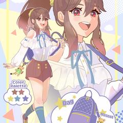 フェミニン×スポーティー