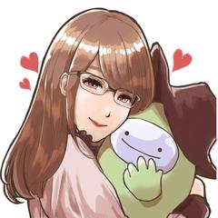 個人のお客様のSNS用似顔絵アイコン画像