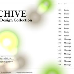 グラフィックデザインギャラリーサイト（自由制作）