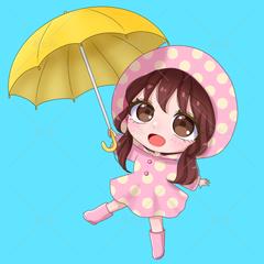 梅雨でも楽しいミニキャラ
