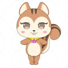 似顔絵風アニマル