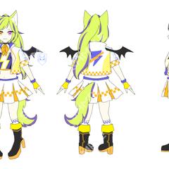 キャラクターデザイン、及び三面図の制作