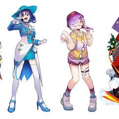 フラワースタンド用イラスト作成