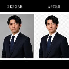 人物の切り抜きと美肌加工