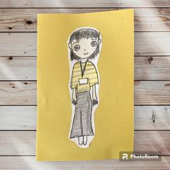 2年生が私を描いてくれました