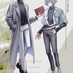 2人組立ち絵イラスト(私服)