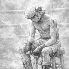 真っ白に灰になった羊男（デモ）