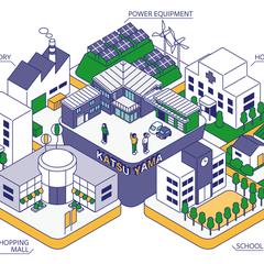 有限会社勝山電気工事 WEBサイト用イラスト