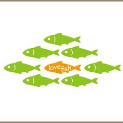 お魚屋さんのロゴ