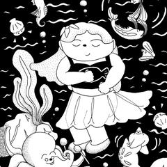 2025年星座イラスト（魚座）