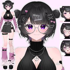 【VTuber】キャラクターデザイン･パーツ分けイラスト