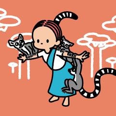 リスザルと少女