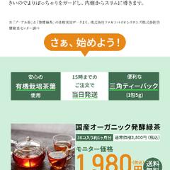 健康緑茶のLP制作