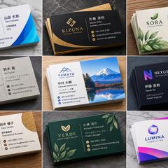 9種類のビジネスカードデザイン制作｜企業・店舗・サービス向け