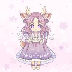 ゆめかわSDキャラクター│鹿モチーフ