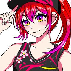 ラフから高品質なキャラ顔アップ清書例