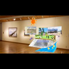北アルプス展望美術館｜空間に広がるAR（拡張現実）アート