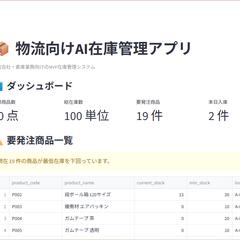 CSVを選ぶだけで在庫管理を自動化｜物流向けアプリ