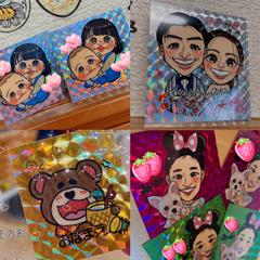 似顔絵キラキラシール