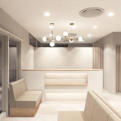 クリニック受付　3DCGパース　01