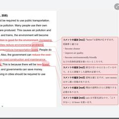 英検準1級ライティング添削例