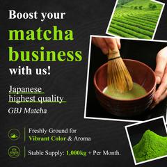 海外向け　日本産高品質抹茶　OEM供給サービスバナー