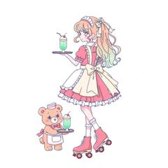 全身キャラクターイラスト