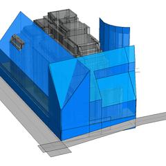 高低差のある道路天空率
