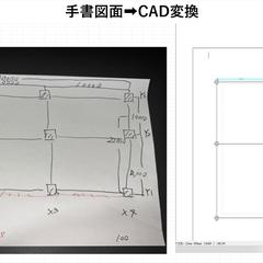 CAD職人が手書き・PDF図面をCAD化します