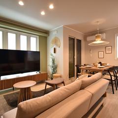 サウナ付きリゾート民泊施設のインテリアコーディネート