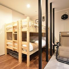 サウナ付きリゾート民泊施設のインテリアコーディネート