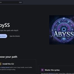 AbySS – 自作言語LP（Astro制作）