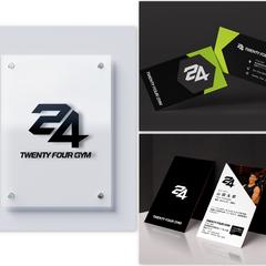 トレーニングジムのロゴ・ショップカード・名刺を制作しました