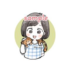 ゆるほわアイコン（ねこ）