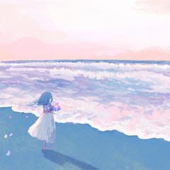 海のイラスト制作