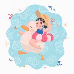 テーマ:コールダックと夏!SNS用アイコン制作