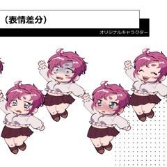 SDキャラ表情差分例
