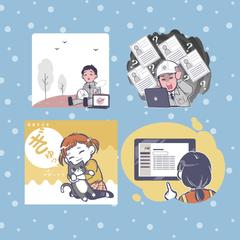 LPに使用して頂いたイラスト③